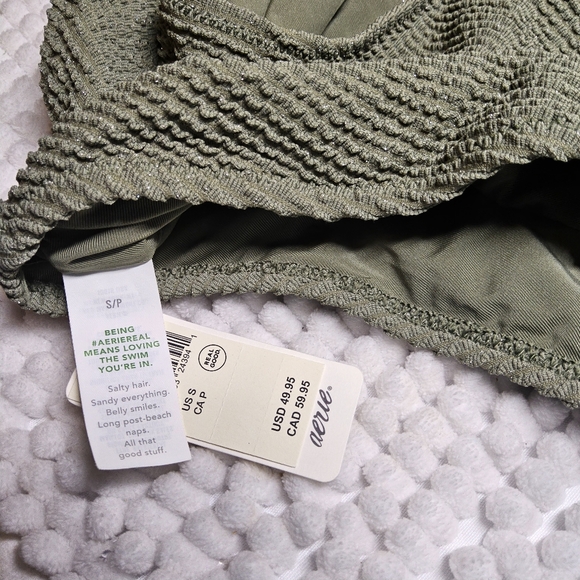 1Aerie one piece swimsuit size small in green - Picture 6 of 6